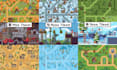 do 2d topdown pixel art tileset pixel game environment tilemap game sprite asset