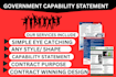 handle and design government capability statement