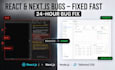 debug and fix react, next js and node js bugs in 24 hours