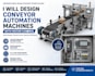 design conveyor automation machines with motor control