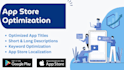 write an aso optimized app titles descriptions and localization