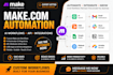 set up make com integromat API integrations  hubspot CRM automation