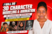 do 3d character modeling animation 3d character animation 3d animation rendering