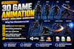 create 3d game character animation rigging for unity unreal engine ue5 blender