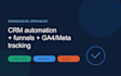 build gohighlevel CRM automation, funnels and ga4 meta tracking setup