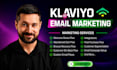 design klaviyo email templates, setup sales automation flows, HTML emails