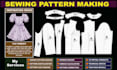 sewing pattern pattern grading pdf grading garment dress grading 3d cosplay mod