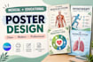 design professional medical, educational and academic posters in canva
