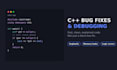 fix bugs, debug, or write your cpp program