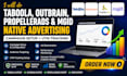 set up taboola outbrain propellerads mgid native ad campaigns utm tracking
