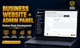 create a professional business website with secure admin dashboard
