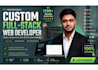 develop a custom mern website or web application