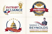create patriotic and political logo