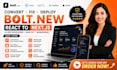 convert fix deploy bolt new react to nextjs bug fix ai app developer wordpress