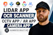 do lidar app augmented reality app ar app camera app with ocr scanner cctv app