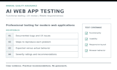 test your ai web app for bugs and UX issues