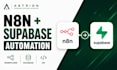 integrate n8n with supabase and build your automation
