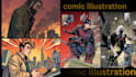 do  comic book art, comic pages and graphic novel illustration, comic panel