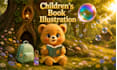 design children book illustration and children story book cover illustration