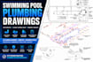create swimming pool plumbing drawings in autocad