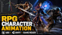 do 3d game character animation 3d rigging model unreal engine ue5 game animation