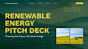 design renewable energy pitch deck clean tech presentation