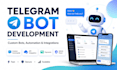 develop a professional telegram bot or telegram mini app