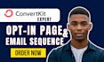 be your convertkit expert, kit landing page, email sequence