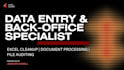 perform high accuracy data entry, excel cleanup, and document processing