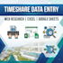 timeshare data entry, web research and excel or google sheets