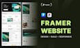 design and build a modern framer website