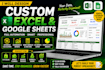 create automated excel and google sheets budget planners