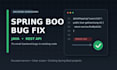 fix java spring boot rest API and backend bugs