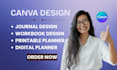 do journal design, workbook design, editable planner, printable planner in canva