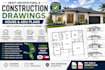 draft architectural construction drawings house adu plans for florida ga permit