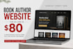 design author website, book author website, ebook website with easy admin panel
