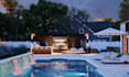 do landscape backyard design 3d rendering for pool, pergola, patio garden design