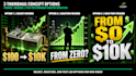 design finance trading youtube thumbnails 3 concepts 24hr high CTR