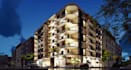 visualize mixed use building, real estate development, urban masterplan render