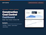 create a construction cost control dashboard