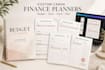 design canva printable planner finance tracker and savings journal template