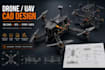 create 3d cad drone design, stl files