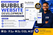 bubble website development, bubble mvp, saas website as bubble io developer