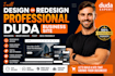 build a professional duda business website using duda website builder