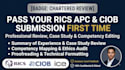 audit ice member and  review rics apc case study for ciob application documents
