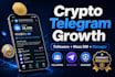 crypto telegram promotion telegram follower telegram community manager mass dm