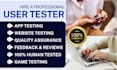 manual user tester for app testing game testing 12 tester website testing