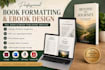 book formatting, design ebook in designrr, adobe indesig, ms word google docs