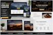 create a responsive HTML CSS website