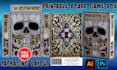 create printable board game box, card game box design 3d mockup packaging layout